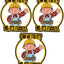 3 Pzas Adhesivo Casco Bob Humor Mecánico Soldador