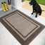 Tapete puerta antiderrap 20x32" beige/marrón gris