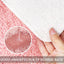 Alfombras baño antideslizantes color rosa 20x32