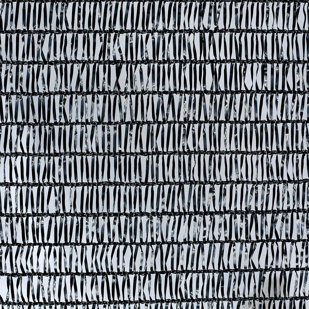 Tela sombra 40% 6.5x20ft negro con clips para plantas