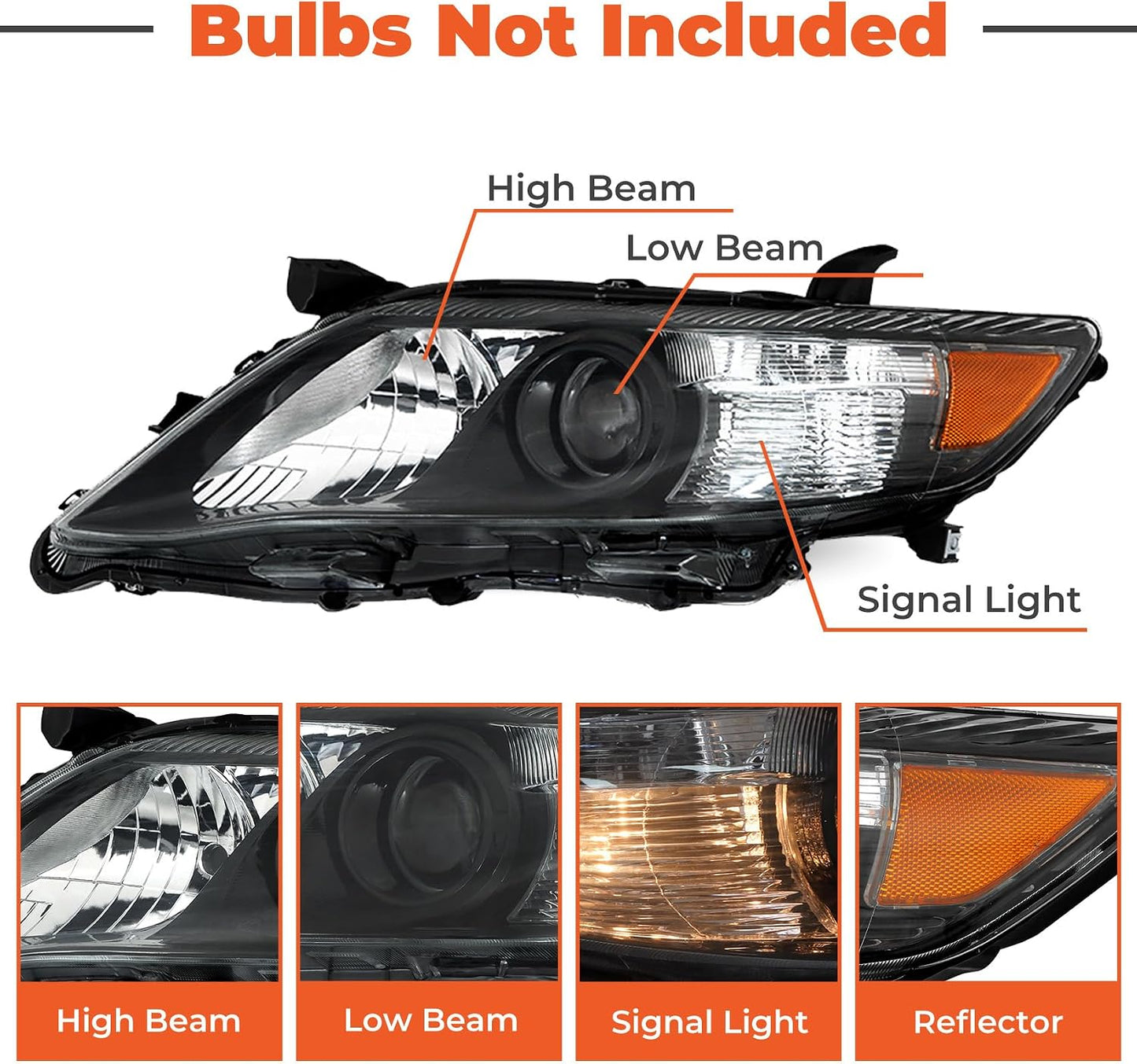 Faros delanteros repuesto Camry SE 10-11