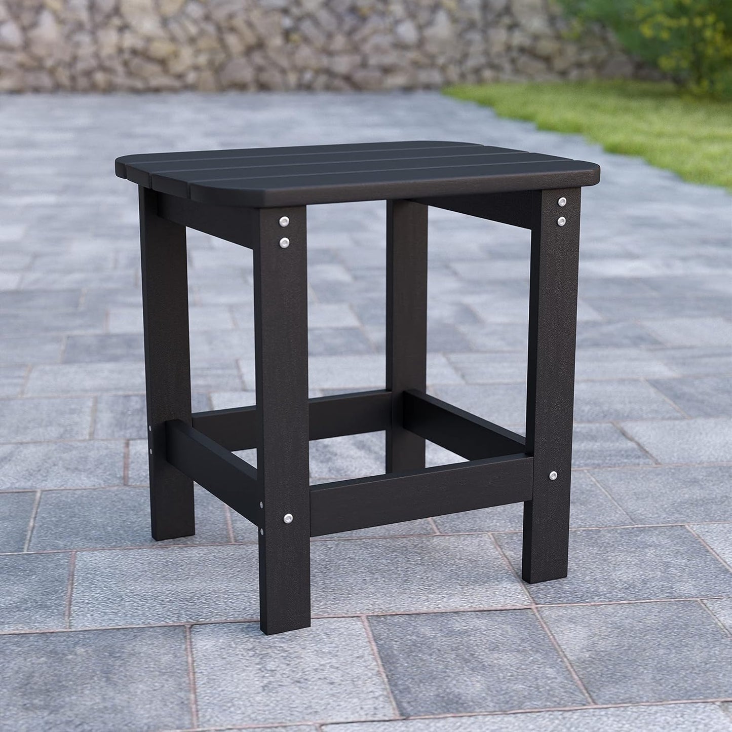 Mesa auxiliar Adirondack poliresina negro