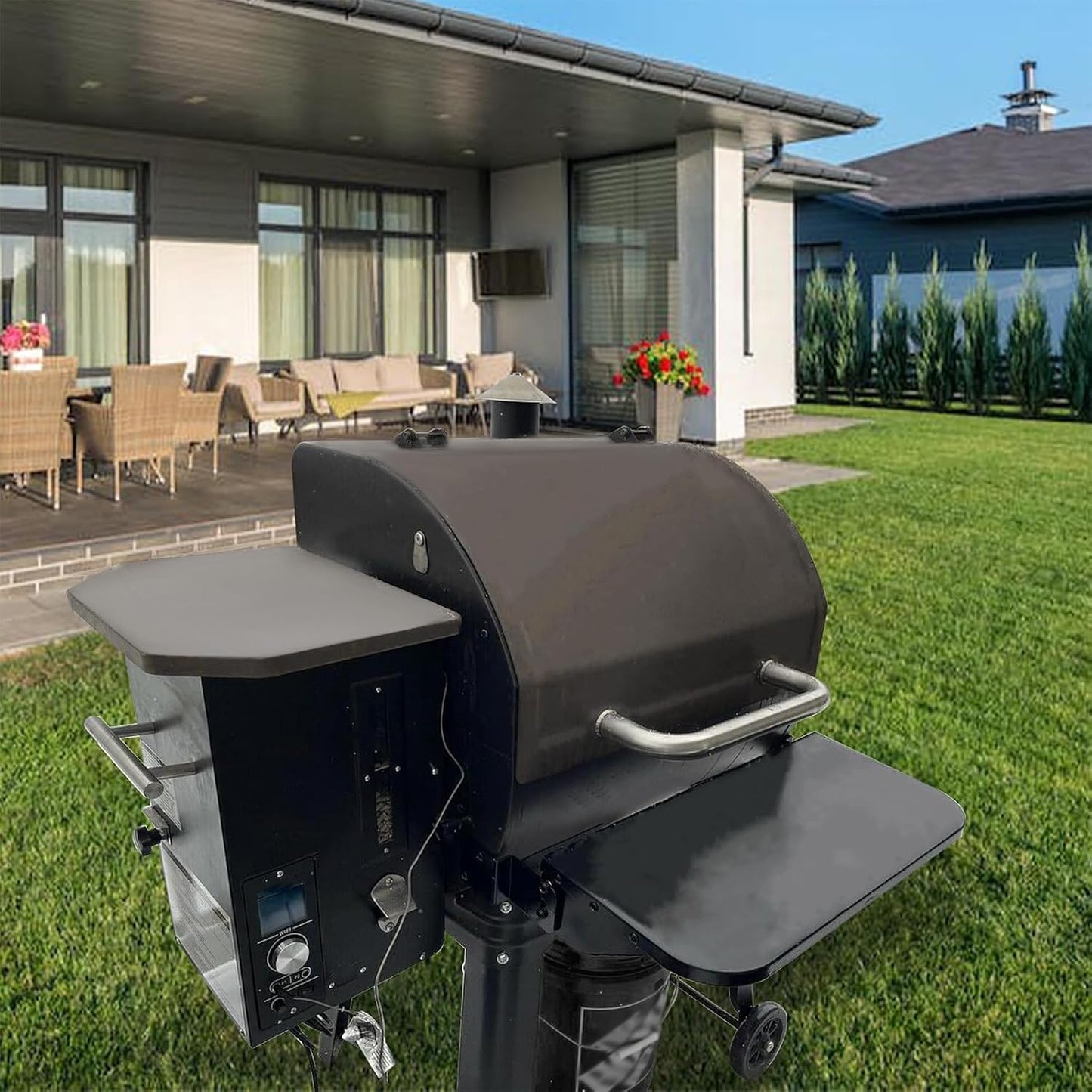 Estante frontal plegable para parrilla Camp Chef 24pulg acero