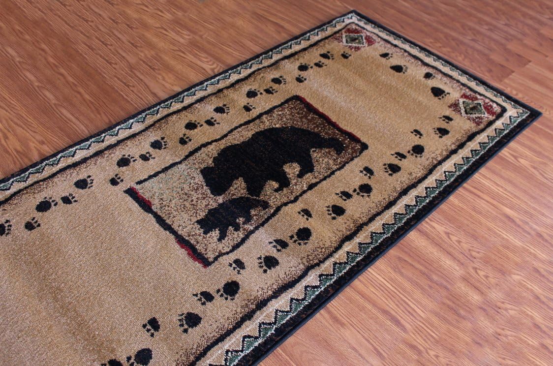Alfombra pasillo oso cachorro 2'4"x10'10"