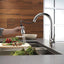 Grifo cocina cromado rociador extraíble 9113-DST