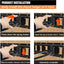 Organiz. herramientas 2uds gancho doble J E-Trail Negro