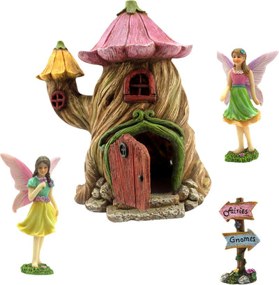 Casa hadas jardín kit accesorios puerta abierta 7pulg