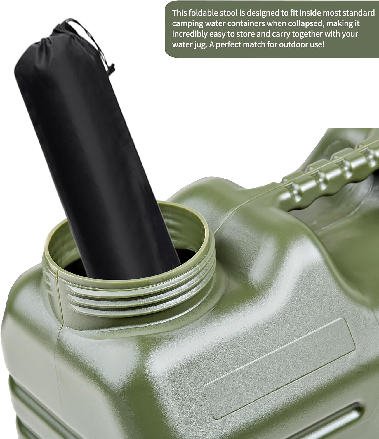 Jarra agua 5gal grifo plegable sin BPA verde