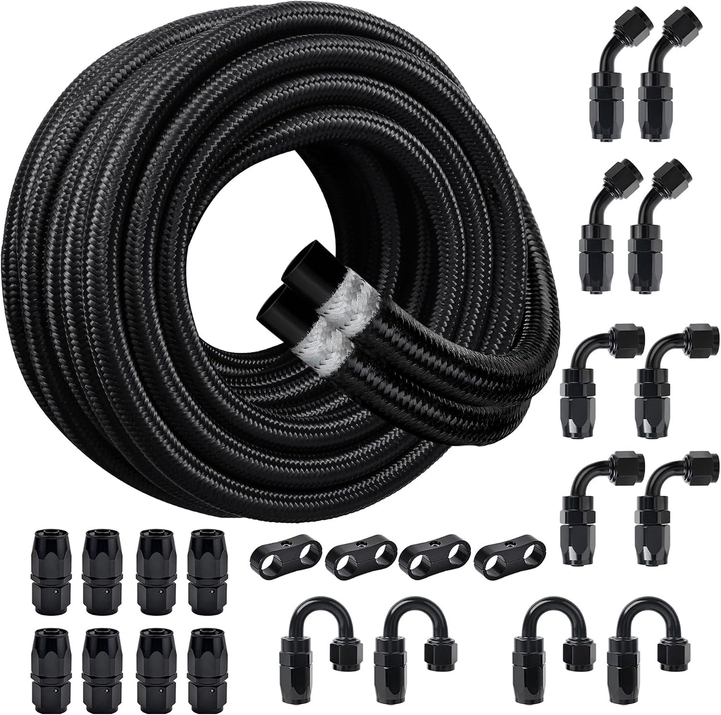 Kit manguera combustible 4AN 33pies CPE trenzada