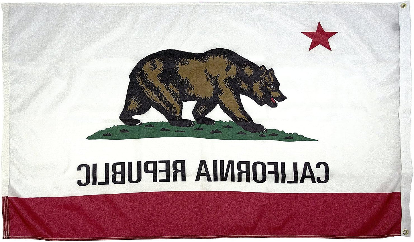 Bandera California nylon 8x12 fabricada EE.UU.