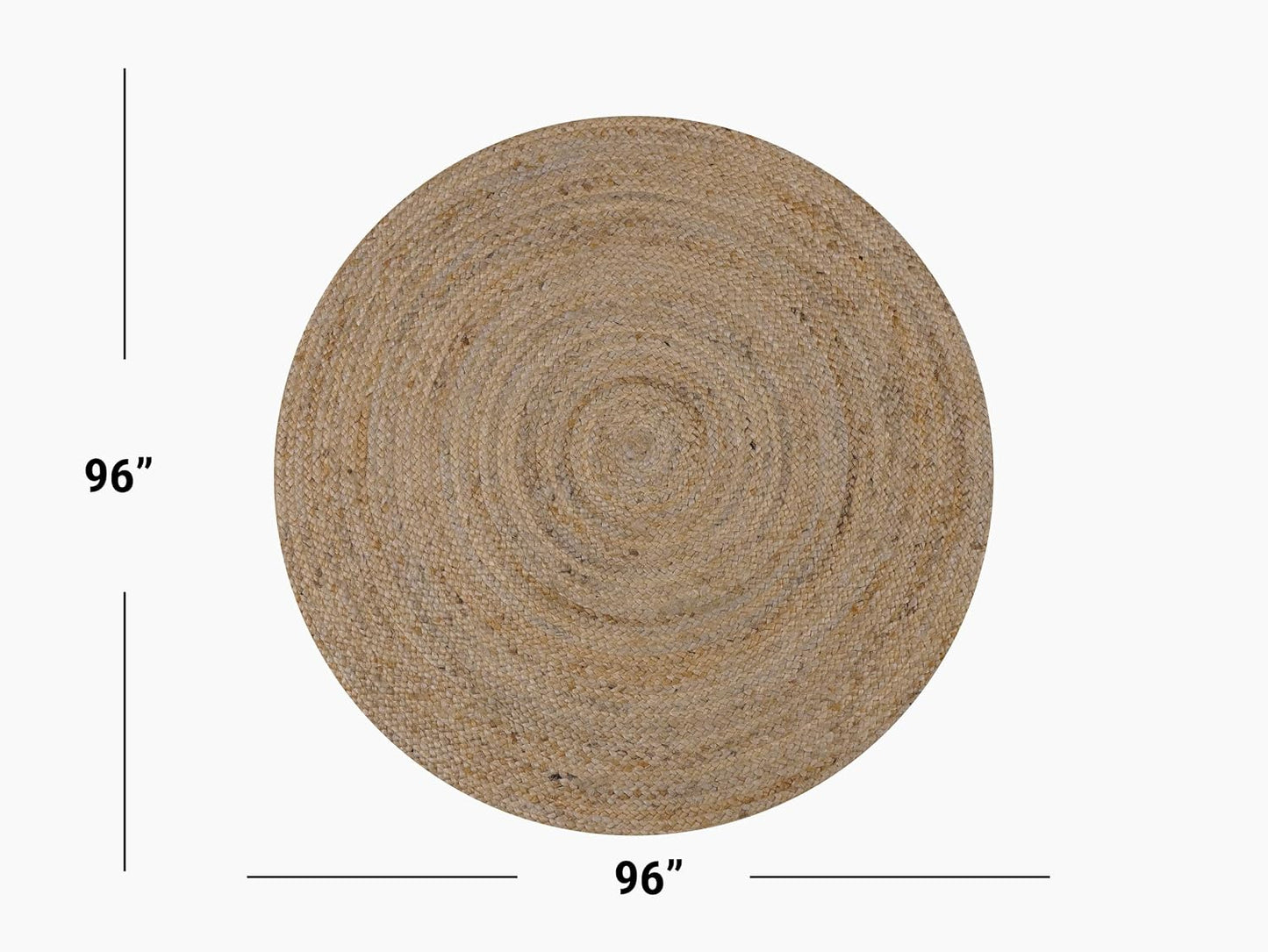 Alfombra yute tejida a mano reversible dormitorio