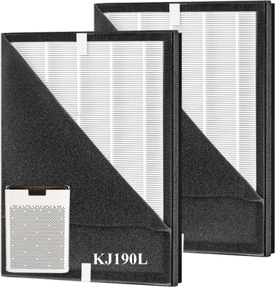 2 Filtros HEPA Lavables para Purificador MOOKA KJ190L