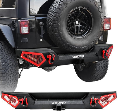 Parachoques trasero Jeep Wrangler JL 2018-25 con enganche 2"