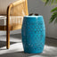 Mesa auxiliar hierro 12" color azul