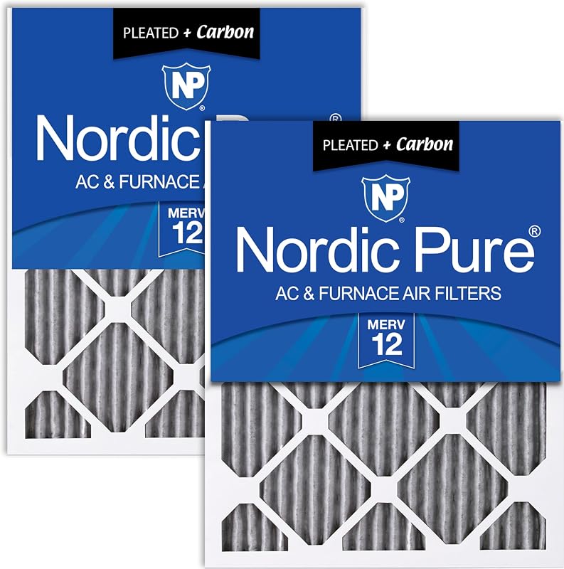 Filtros aire horno MERV 12 plisados carbono 2 pzas