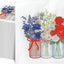 80 Pzas Servilletas Floral 4th of July 6.5x6.5pulg