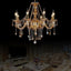 Candelabro de velas K9 8 luces cristal moderno para comedor