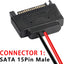Adaptador SATA 15 a 6 pines paquete 2
