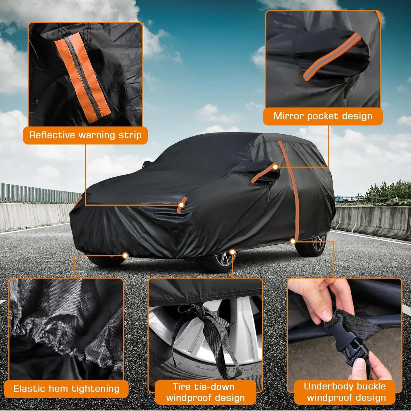 Funda impermeable Jeep Renegade 15-25 resistente al viento