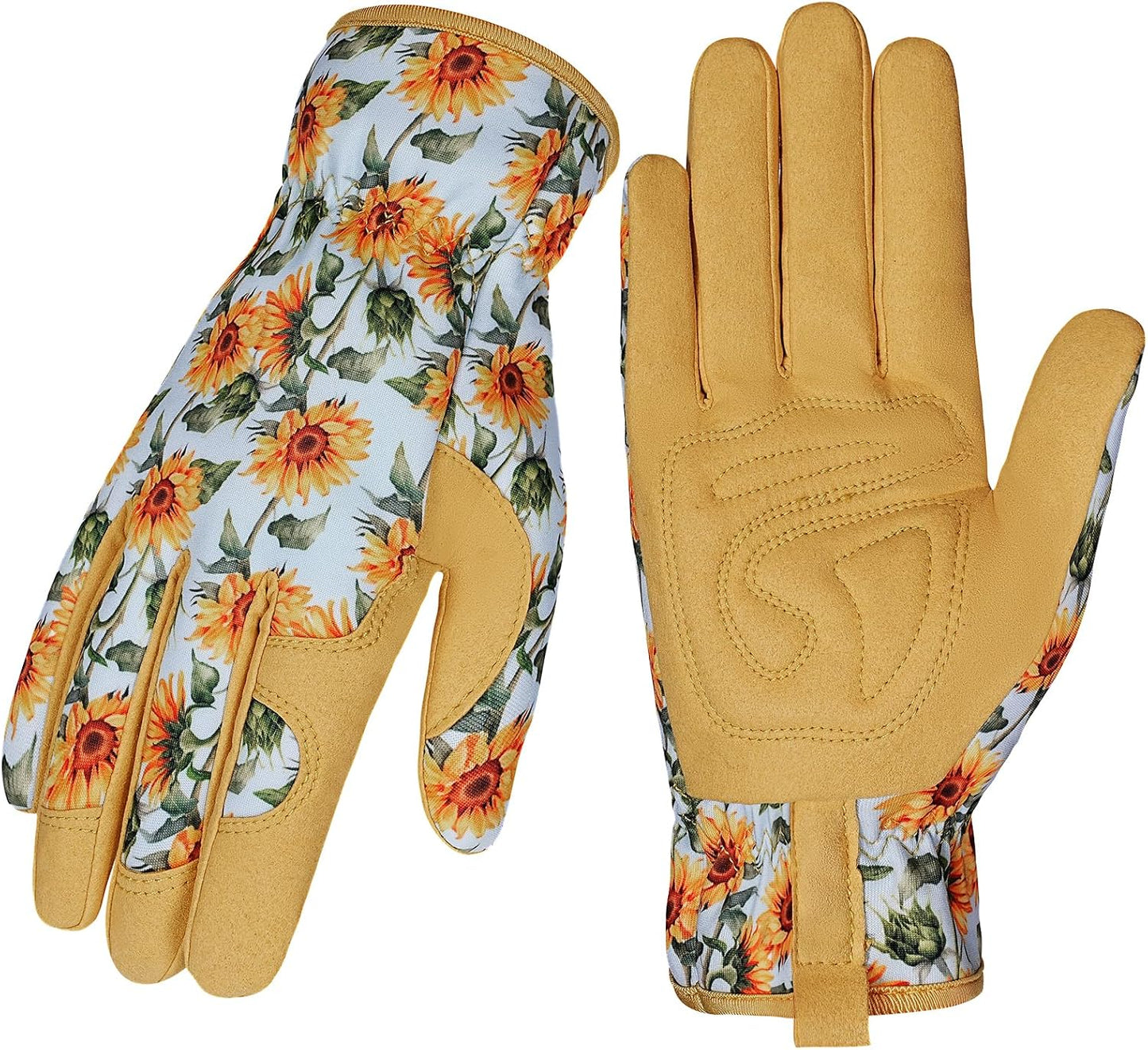 Guantes jardinería mujer cuero antidesgarro