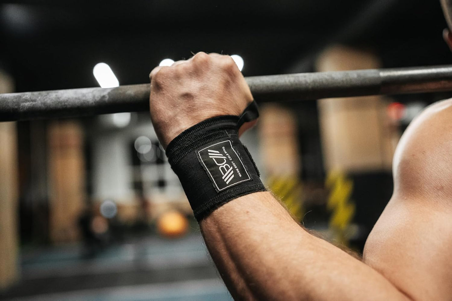 Mangas de muñeca para entrenamiento pesado con dedo