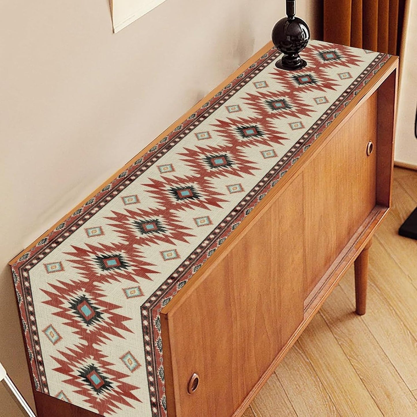 Camino mesa estilo tribal geométrico suroeste decoración 13x36