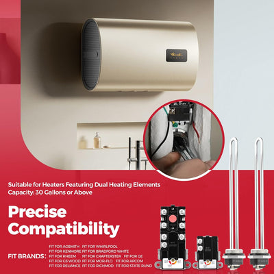 Kit calentador agua eléctrico 1 llave termostato