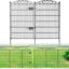 Valla decorativa jardín 12 paneles 42pulg x25.55ft