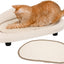 Cama rascador sisal para gatos con almohadilla repuesto blanco roto
