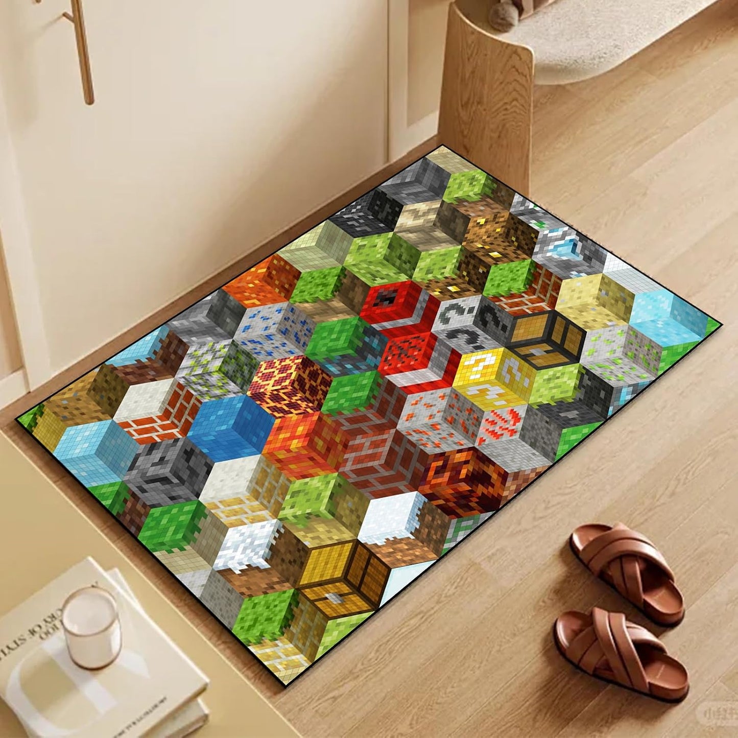 Alfombra de bloques para niños dormitorio sala set