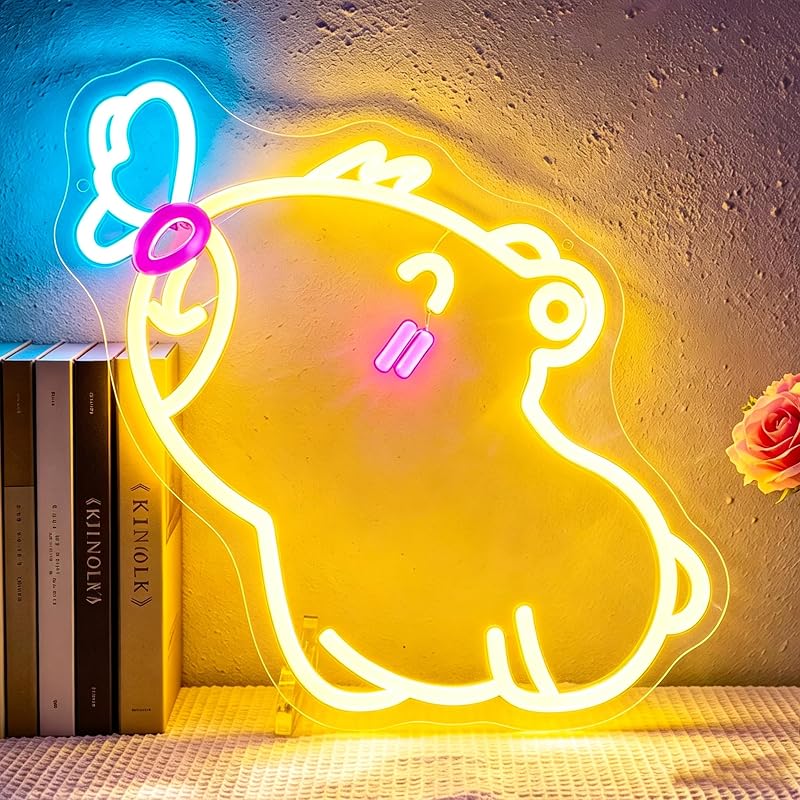 Letrero neón amarillo LED para hogar dormitorio bar fiesta