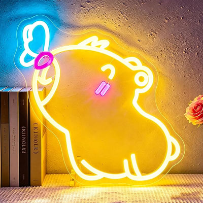 Letrero neón amarillo LED para hogar dormitorio bar fiesta