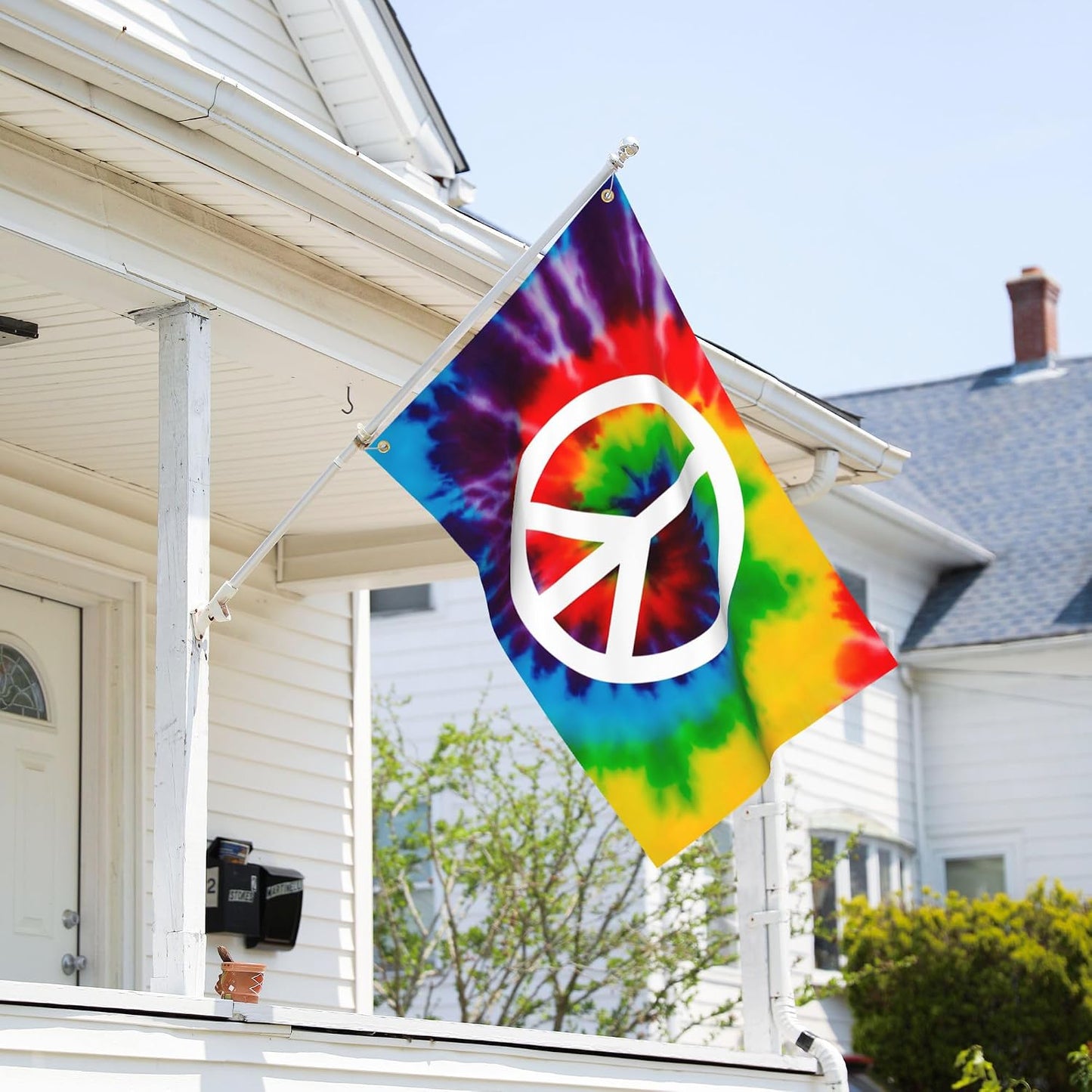 Bandera arcoíris poliéster 3x5ft doble cara decoración