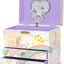 Joyero unicornio para niñas caja música 6.8x5.3x6"