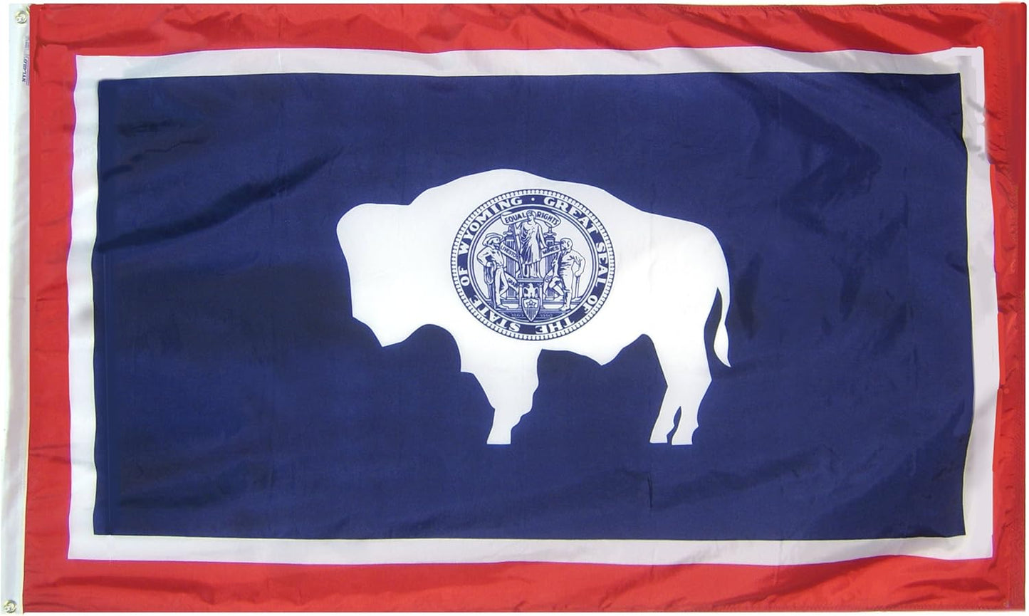 Bandera Wyoming 3x5ft fabricada en EE.UU.