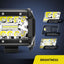 Barra luces LED 6000lm 4" 2 Pzas con interruptor