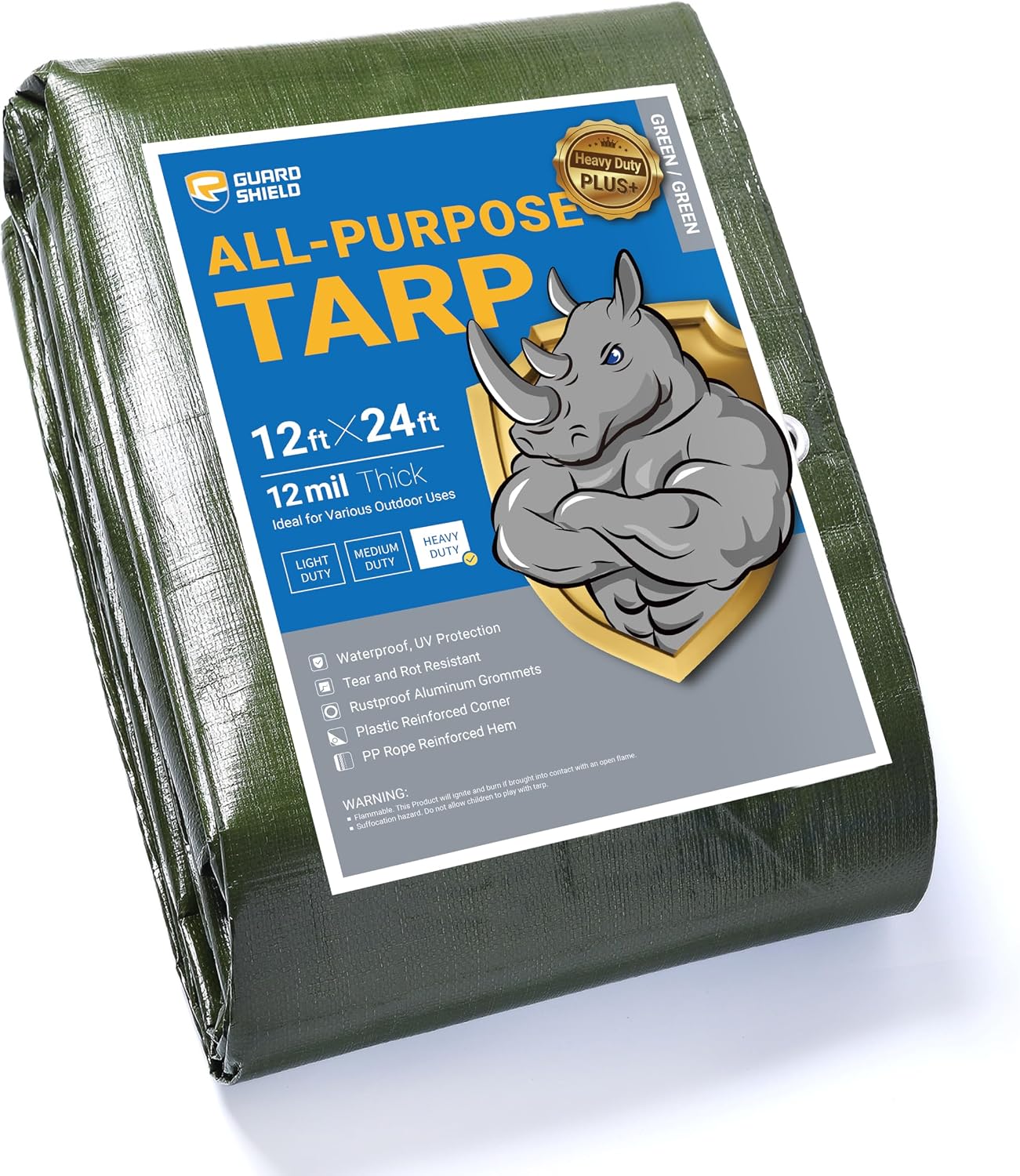 Lona impermeable 12x24ft reforzada para techo automóvil