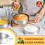 Set 3 Moldes Acero Inox 7pulg Para Hornear Pasteles