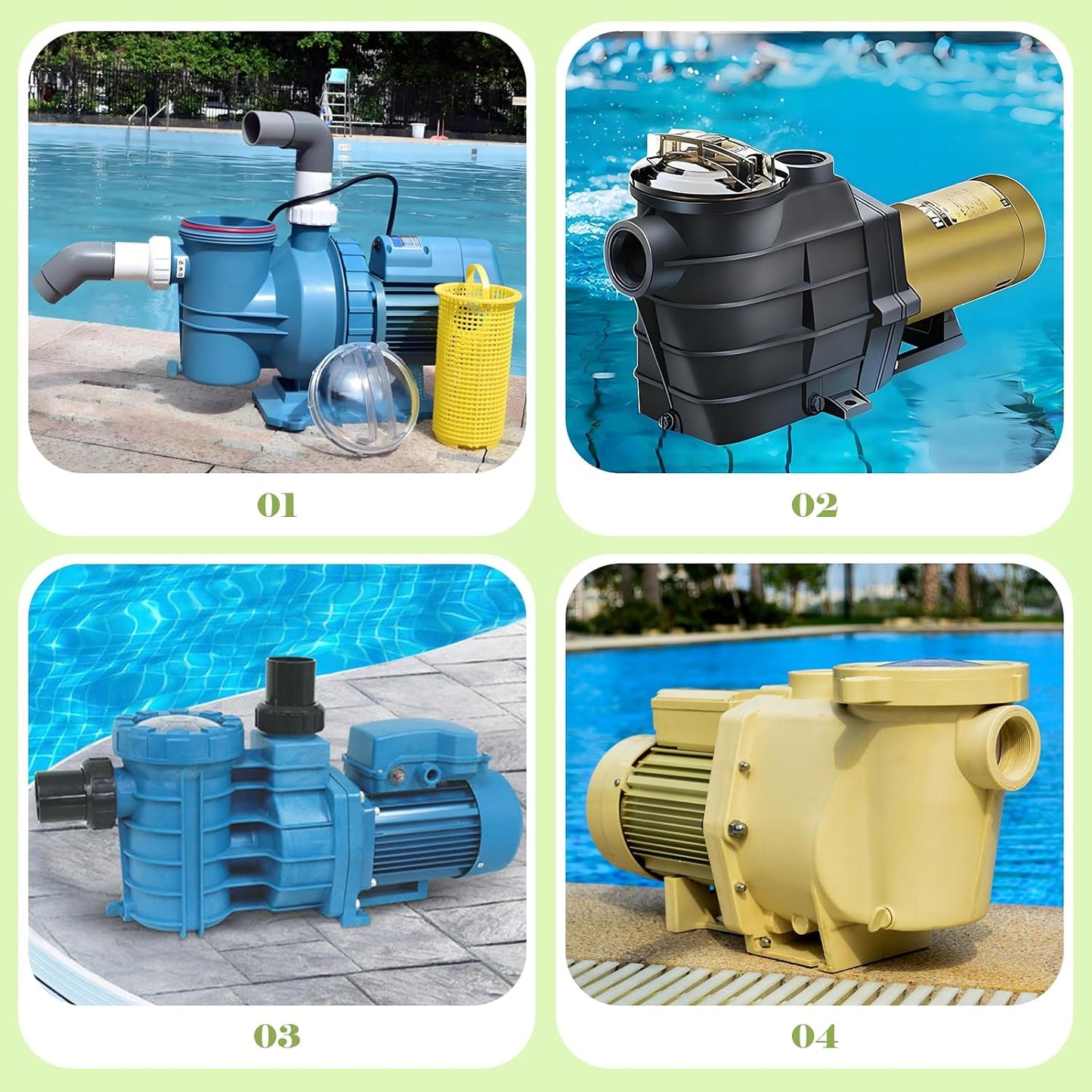 Sello eje 3/4" comp bomba piscina pack 2