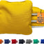 Juego 4 bolsas Cornhole 6x6pulg resina plástico lona gamuza