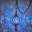 Lámpara colgante enchufable pantalla 6.5" cadena 15ft azul