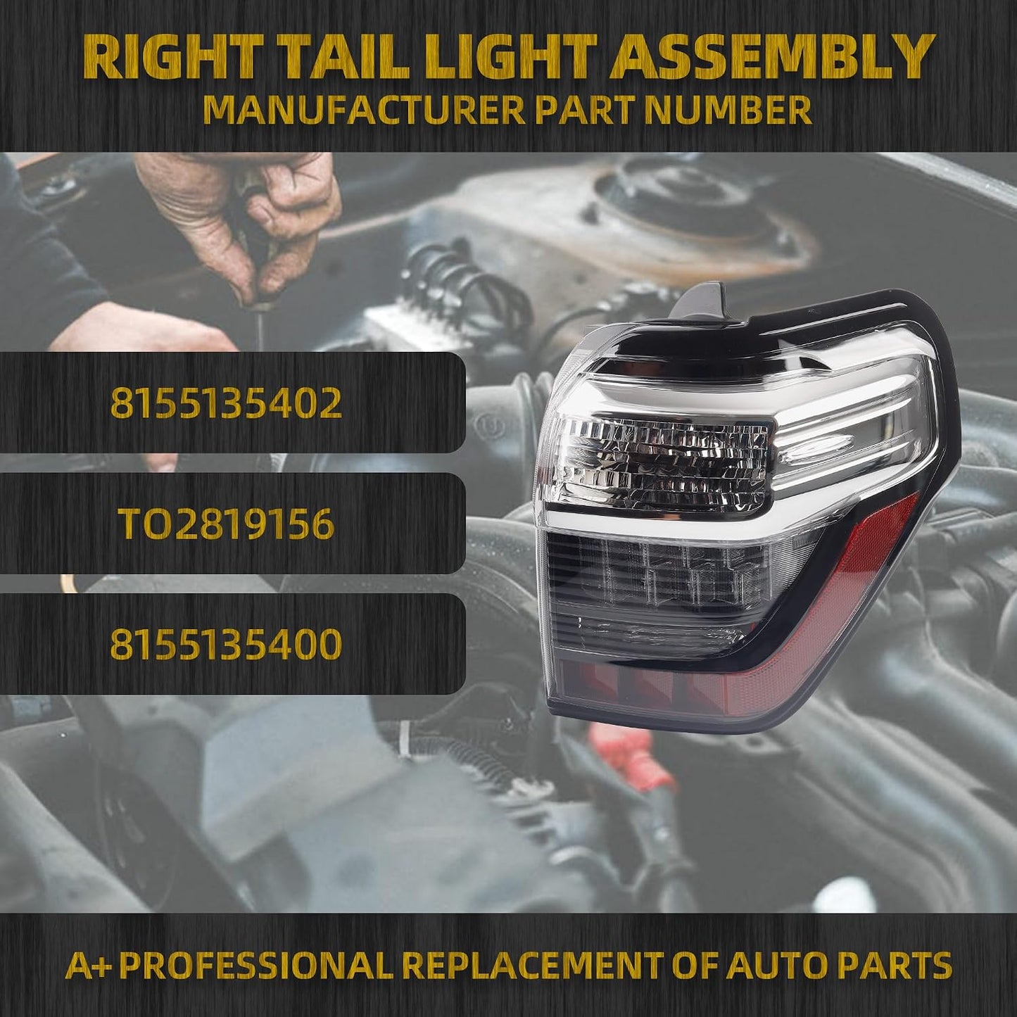 Luz trasera derecha pasajero comp Toyota 4Runner 14-24