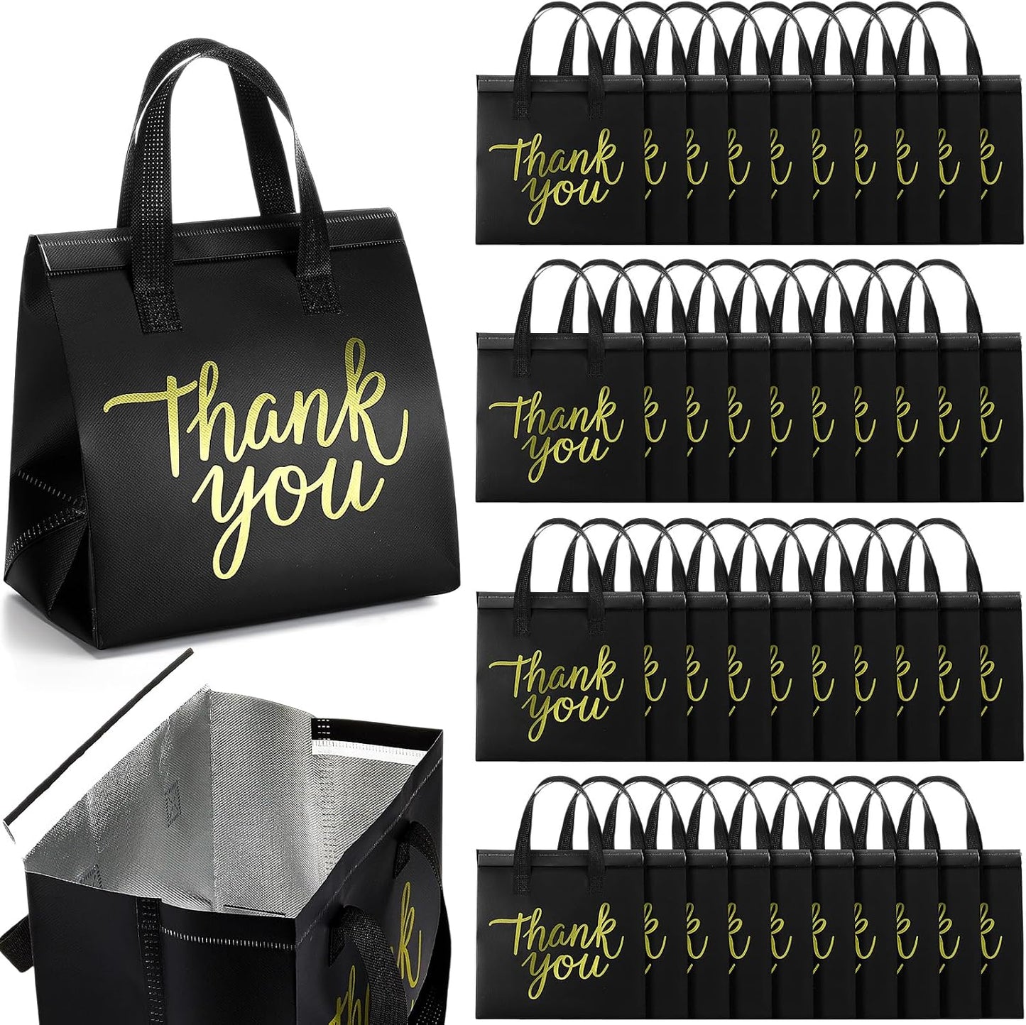 80 Pzas Bolsas Aisladas para Alimentos 24x24x15cm