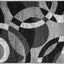 Alfombra abstracta gris 2x3ft para sala dormitorio oficina