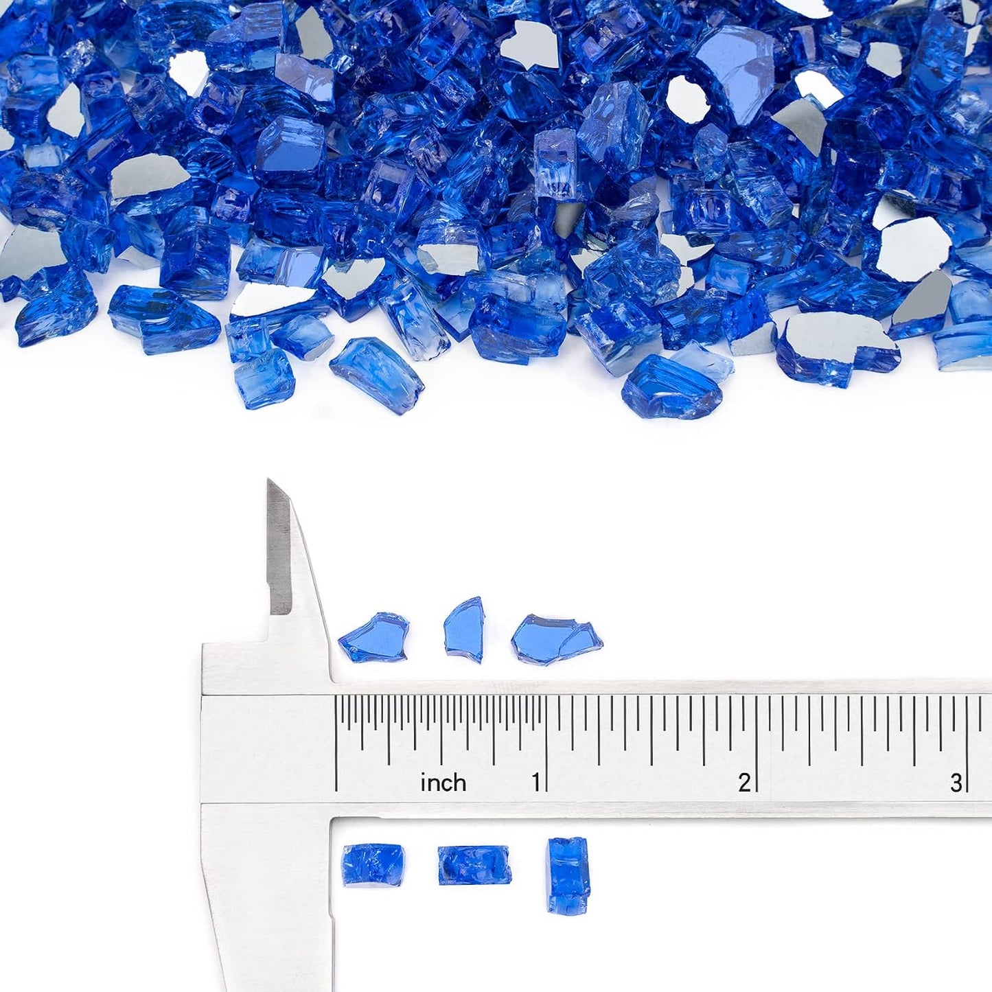 Cristal fuego 10lb azul cobalto reflectante 1/4"