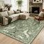 Alfombra boho animal 183x274cm lavable antiderrap