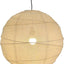 Farol lino redondo 19.69pulg pantalla tela beige plegable