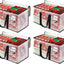 4 Pzas Bolsas Mudanza 125L Transparentes Reforzadas