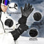 Guantes esquí cuero hombre impermeables pantalla táctil