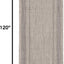 Alfombra decorativa impermeable 2'3"x10' beige/negro